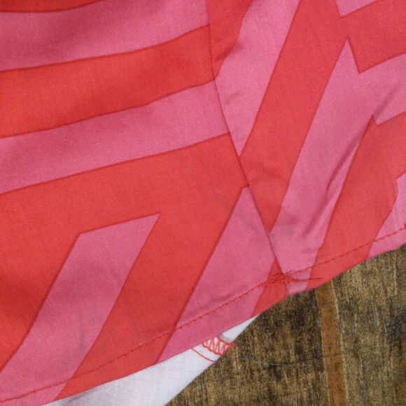 Ulla Popken Pink Mixed Strip Long Sleeve Midi Dress Work Office Funky Art 16 18 - Picture 14 of 15